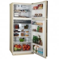 купить Холодильник Sharp SJXE59PMBE с верхним расположением морозильной камеры, beige /  в Алматы фото 2