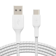 Купить Кабель Belkin USB-A - USB-С, BRAIDED, 1m, white Алматы