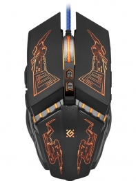 купить Мышь проводная игровая оптическая Defender Halo Z GM-430L (черный),USB, 7 кнопок, 800-3200 dpi, НОВИНКА!                                                                                                                                                   в Алматы фото 2