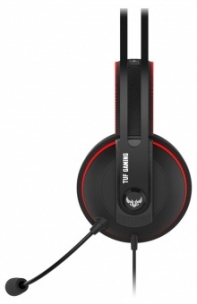 купить Гарнитура ASUS TUF Gaming H7 Core черно-красный 90YH01QR-B1UA00, 20 ~ 20000 Гц, 32 Ом, разъем 3.5 мм.Длина шнура 1.3 м в Алматы фото 3