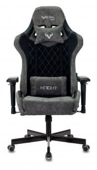 купить Кресло игровое Zombie VIKING 7 KNIGHT Fabric черный текстиль/эко.кожа с подголов. крестовина металл в Алматы фото 2