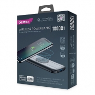 купить Зарядное беспроводное устройство Power bank Olmio QW-10, 10000mAh, серый в Алматы фото 1