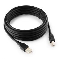купить Кабель USB 2.0 Pro Cablexpert CCP-USB2-AMBM-15, AM/BM, 4.5м, экран, черный, пакет в Алматы фото 1