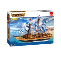 купить Игровой конструктор, Ausini, 27806, Пираты, Парусный фрегат *Рыба-меч*, 857 деталей, Цветная коробка в Алматы фото 1