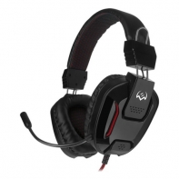 купить SVEN AP-G555MV Игровые стереонаушники с микрофоном черный-красный /  в Алматы фото 1