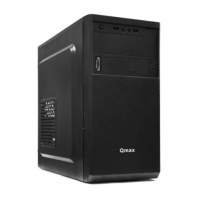 купить CASE Qmax 1701B MidiTower  2,5* x 4, 3,5*x 3, External 3,5*x 1, 5,25* x 1 , Expansion Slots x 4, USB x 2, 37 x 17 x 35 см,  Micro-ATX/Mini-ITX, black в Алматы фото 1