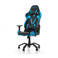 купить Игровое компьютерное кресло, DX Racer,  OH/VB03/NB, ПУ экокожа, Вид наполнителя: губчатая пена высокой плотности (54 кг/м?), Металлическая основа кресла, Механизм качания: топ-ган, Прорезиненные колеса в комплектации, Чёрный/Синий в Алматы фото 1
