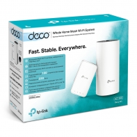 купить Домашняя Mesh Wi-Fi система GbE AC1200 Tp-Link Deco M3 (2 устройства) <1 устройство Deco M4R 2 GbE порта с автораспознаванием WAN/LAN, 867Mbps 5Ghz   300Mbps 2.4Ghz, 802.11ac/a/b/g/n, 2 встроенные двухдиапазонные антенны;1 усилитель Deco M3W, 867Mbps в Алматы фото 2