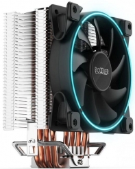 купить PCcooler GI-X4B, синий, 4-пин, 115X/775/AM4-FM2, 26.5дБ, 1000-1800 об/мин, Al+тепл.трубки, 145W в Алматы фото 2