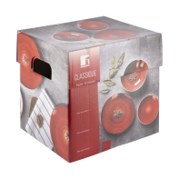 купить Набор посуды Bergner Classique BG BG-10233-RD (12 тарелок) красный в Алматы фото 3
