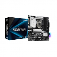 купить Материнская плата ASRock H470M PRO4 LGA1200 4xDDR4 6xSATA RAID UM.2 M.2 D-Sub HDMI DP mATX в Алматы фото 1
