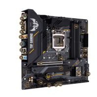 купить Материнская плата ASUS TUF GAMING B460M-PLUS (Wi-Fi) LGA1200 4xDDR4 6xSATA3 2xM.2 DP DVI-D HDM mATX в Алматы фото 1