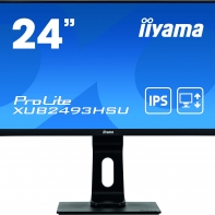 купить Монитор LCD 23.8** [16:9] 1920х1080(FHD) IPS, nonGLARE, 250cd/m2, H178&deg;/V178&deg;, 1000:1, 5M:1, 16.7M, 4ms, VGA, HDMI, DP, USB-Hub, Height adj, Pivot, Tilt, Swivel, Speakers, Audio out, 3Y, Black в Алматы фото 1