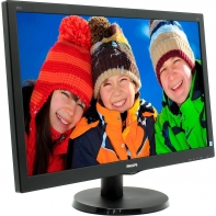 купить Монитор Мультимедийный 27* PHILIPS 273V5LHAB/00 TN Wide 300 кд/м2 5мс 1000:1 10M:1 1920x1080 1xD-Sub 1xDVI 1xHDMI Встроенные колонки 2x2Вт Цвет: Черный                                                                                                    в Алматы фото 2