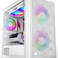 Купить Корпус PCCooler C3D310 WH ARGB mATX/ITX 2x3.5*, 2x2.5*, USB3.0, 2xUSB2.0,  2xFAN ARGB included,  White Алматы