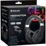 купить Наушники-гарнитура беспроводные Defender FreeMotion B551 черный, BT в Алматы фото 2