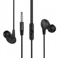 купить Наушники-вкладыши ORICO SOUNDPLUS-RP1-BK <3.5mm, 1.2M, Black> в Алматы фото 1