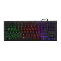 купить Клавиатура игровая Trust RU GXT 833 THADO черный в Алматы фото 1