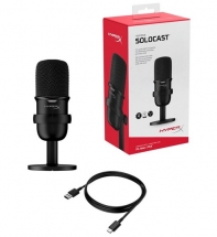 купить Настольный микрофон HyperX SoloCast на подставке в Алматы фото 1