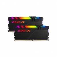 купить Оперативная память  16GB Kit (2x8GB) GEIL DDR4 PC4-25600 3200MHz EVO X II Black с RGB подсветкой 16-18-18-36 GEXSB416GB3200C16ADC Retail Pack в Алматы фото 1