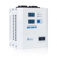 купить Стабилизатор (AVR), SVC, AVR-2000-W, Мощность 2000ВА/2000Вт, LED-дисплей, Диапазон работы AVR: 140-280В, 2 вых.: Shuko CEE7, Длина кабеля 1.2 м., Белый в Алматы фото 1