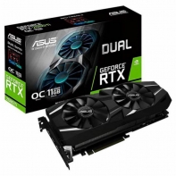 купить Видеокарта ASUS GeForce RTX2080Ti GDDR6 11GB 352-bit HDMIx1 DPx3 USB DUAL-RTX2080TI-O11G в Алматы фото 1
