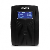 купить Источник бесперебойного питания SVEN Pro 650, 390Вт, LCD, USB, RG-45, 2 евро розетки /  в Алматы фото 1