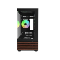 купить Корпус Montech SKY 3 (B) ATX/Micro-ATX/Mini-ITX (Back-Connected MB) 2xUSB3.0 1xType-C 1xAudio Черный в Алматы фото 3