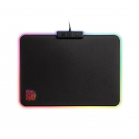 купить Коврик для компьютерной мыши, Thermaltake, DRACONEM RGB TOUCH ID , MP-DCM-RGBHMS-02, 355*255*4мм, Тканевая поверхность с контуром, Подсветка RGB, USB, Чёрный в Алматы фото 1