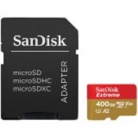 купить SanDisk Extreme microSDXC 400GB + SD Adapter + Rescue Pro Deluxe 160MB/s A2 C10 V30 UHS-I U6; EAN: 619659165697 в Алматы фото 1