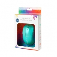 купить Мышь, X-Game, XM-810OGB, Оптическая, 1200/2400dpi, Беспроводная, 2.4ГГц, Батарейки в комплекте, Неоново-Голубой в Алматы фото 2