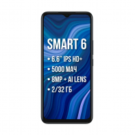 купить Смартфон Infinix Smart6 2+32GB black в Алматы фото 2