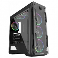 купить Корпус ПК без БП GameMax Optical (G510)  Black <ATX, 4x120mm RGB, USB3.0x1, USB2.0x2, 440x205x470mm> в Алматы фото 1