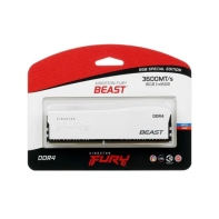 купить Модуль памяти Kingston Fury Beast White RGB KF436C18BWA/16 DDR4 DIMM 16Gb 3600 MHz CL18 в Алматы фото 2