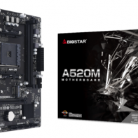 купить Материнская плата AM4 Biostar A520MH <mATX, 2xDDR4, VGA, HDMI, M2, USB2.0*6, USB3.2*6> в Алматы фото 1