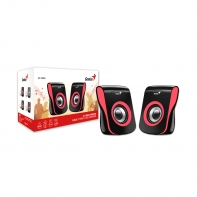 купить Колонки Genius SP-Q180 Red, 6W (3W x 2), USB питание, 20Hz-20KHz, 1,2 м, 3.5мм 31730026401 в Алматы фото 3