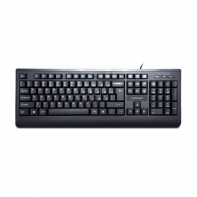 купить Клавиатура, Delux, DLK-6010UB, USB, Кол-во стандартных клавиш 104, Размер: 449,9*161,84*24,9 мм., Длина кабеля 1,4 метра, Анг/Рус/Каз, Защита от случайного пролива воды/кофе, Чёрный в Алматы фото 1
