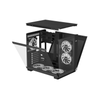 купить Корпус PCCooler C3Q500 BK ATX/mATX/ITX Type-C, USB3.0, USB2.0 Черный в Алматы фото 3