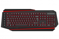 купить Клавиатура, Delux, DLK-9500UB, Игровая, 3-х уровневая подсветка подклавиш, Защита от случайного пролива воды/кофе, Мультимедиа клавиши, USB, Чёрный в Алматы фото 1