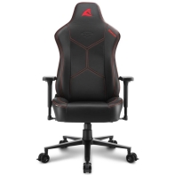 купить Игровое кресло Sharkoon Skiller SGS30 Black/Red <Cинтетическая кожа, Газлифт 4, подлокотник 3D> в Алматы фото 2