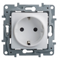 купить Legrand 672222 Розетка 2К+З шт БЕЛ ETIKA /  в Алматы фото 1