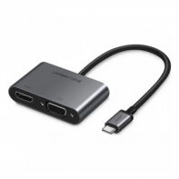 купить Конвертер Ugreen CM195 USB-C To HDMI+2*USB 3.0 A+SD/TF+PD Converter, 70411 в Алматы фото 1