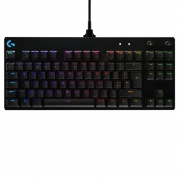 купить LOGITECH G PRO TKL Corded Mechanical Gaming Keyboard - BLACK - RUS - USB - CLICKY в Алматы фото 1