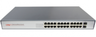 купить Коммутатор PoE GbE 24-портовый ONV POE33024PF <24 порта GbE PoE 802.3af, 2 порта Gb SFP, бюджет мощности PoE 380W> в Алматы фото 1