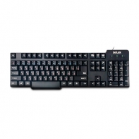 купить Клавиатура, Delux, DLK-8050UB, USB, Кол-во стандартных клавиш 104, Размер: 440,8*210,2*31 мм., Длина кабеля 1,4 метра, Дизайн от DELL, Анг/Рус/Каз, Чёрный в Алматы фото 1