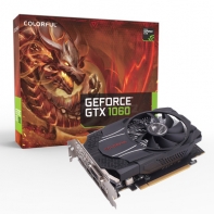 купить Видеокарта Colorful PCI-E NV GTX1060 Mini OC 6G MA1V <6G, 192bit, 6Pin, 3*DP 1.4 1*HDMI 2.0 1*DVI-D> в Алматы фото 1