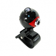 купить Веб Камера, Global, A-16, USB 2.0, CMOS, 640x480, 1.3Mpx, Циф. микрофон, Красно-Чёрный, Крепление: зажим в Алматы фото 1