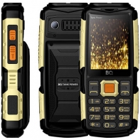 купить Мобильный телефон  BQ-2430 Tank Power Чёрный+Золотой /  в Алматы фото 1