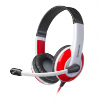 Купить Игровая гарнитура стерео Defender Warhead G-120 красный + белый, кабель 2 м Алматы