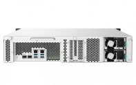 купить Сетевой RAID-накопитель, 8 отсеков 3,5*/2,5*, 2 порта 2,5 GbE,  2 порта 10 GbE SFP+, стоечное исполнение, 2 блока питания. ARM Cortex-A57 Annapurna Labs AL-324 1,7 ГГц, 4 ГБ DDR4. Направляющие в комплект поставки не входят. в Алматы фото 2